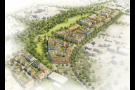 Bild Vogelperspektive auf das neu geplante Stadtquartier Wetzendorf.