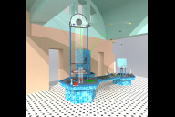 Bild Visualisierung der Wasserlandschaft für das in Sanierung befindliche Volksbad Nürnberg.