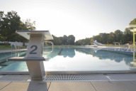 Bild Startblock am Schwimmerbecken des Westbads.