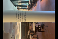 Bild Blick in das renovierte und sanierte Zeitungs-Café Hermann Kesten. An einigen Stellen im Café sind nun Zitate des Schriftstellers und Ehrenbürgers Hermann Kesten zu finden.