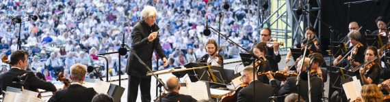 Auftritt der Nürnberger Symphoniker beim Klassik Open Air 2025