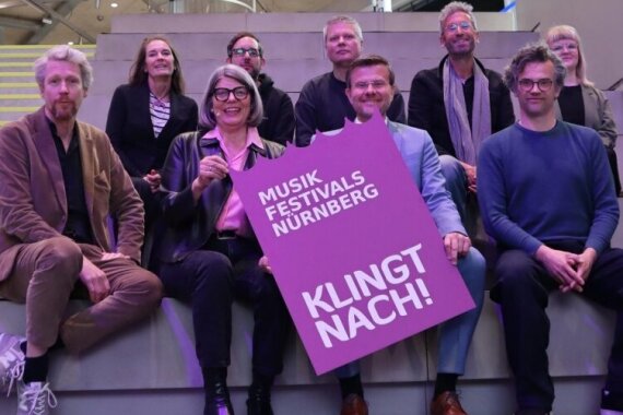 Nürnberger Festivalmacherinnen und -macher bei der Vorstellung der Kampagne "Klingt nach!"