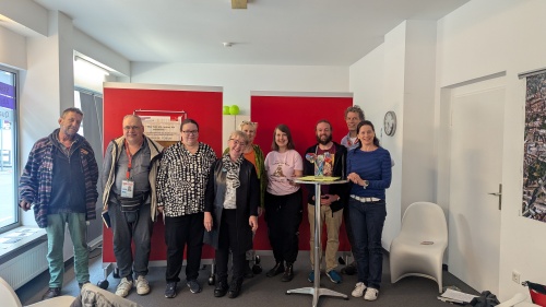 Foto der Schreibwerkstatt des Straßenkreuzers