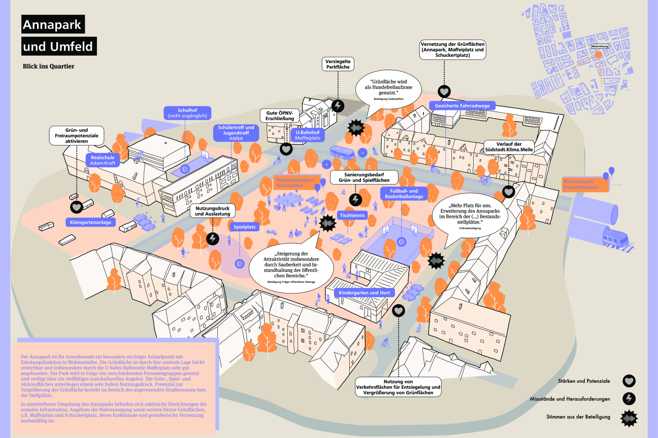 Anflug Annapark und Umfeld