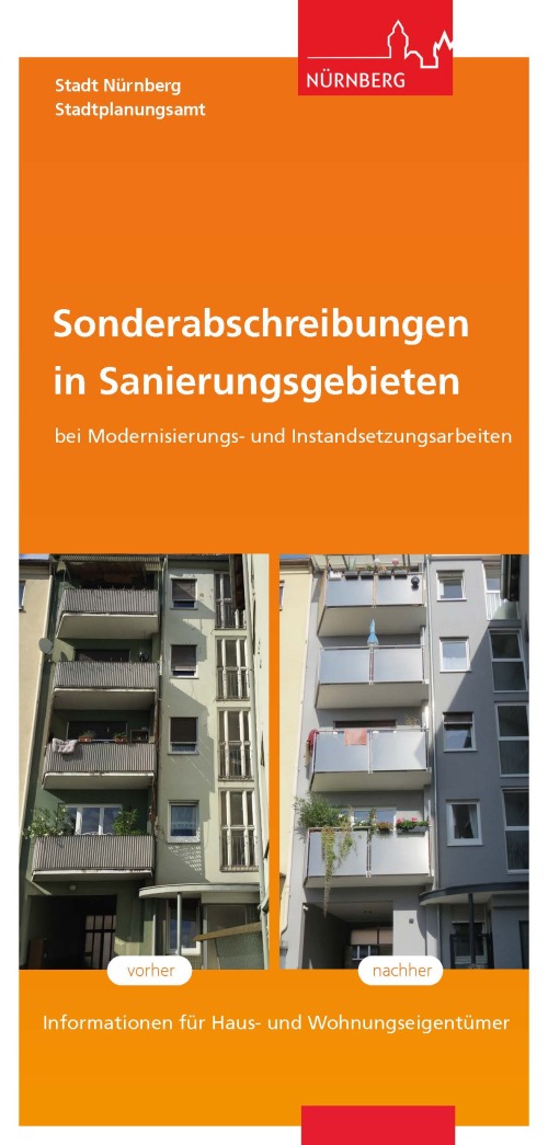 Sonderabschreibungen © Stadtplanungsamt / Stadt Nürnberg