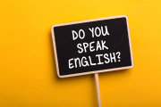 Do You Speak English Concept sign blackboard.
