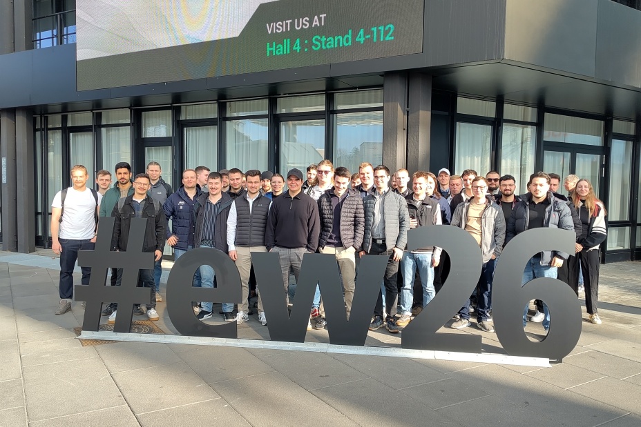 Bild der Exkursion zur embedded world 2026, Bild © Bär / RDF Nürnberg