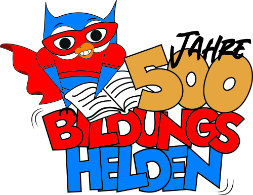 Logo 500 Jahre Bildungshelden Michael Kohles Final White Eyes