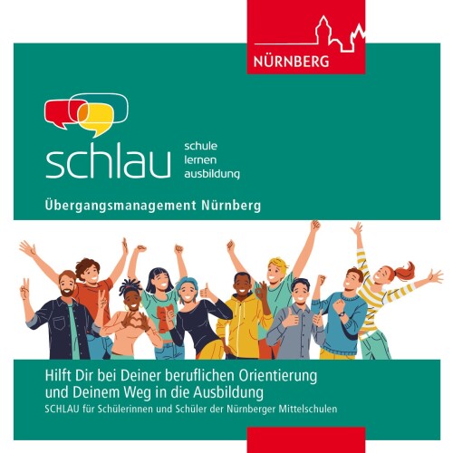 Flyer für SCHLAU für Mittelschulen KomBO