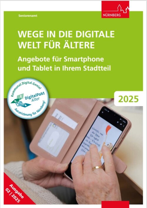 Titel der Broschüre Wege in die digitale Welt für Ältere 02 2025 © Seniorenamt