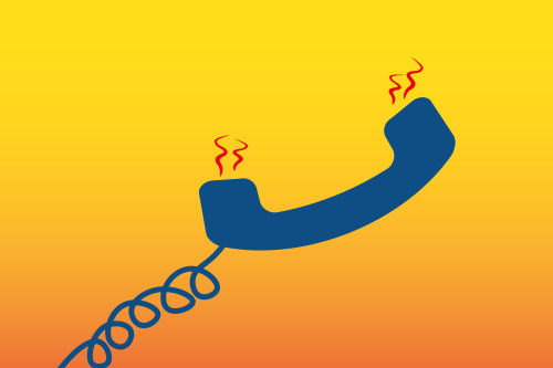 Illustration Hitzetelefon