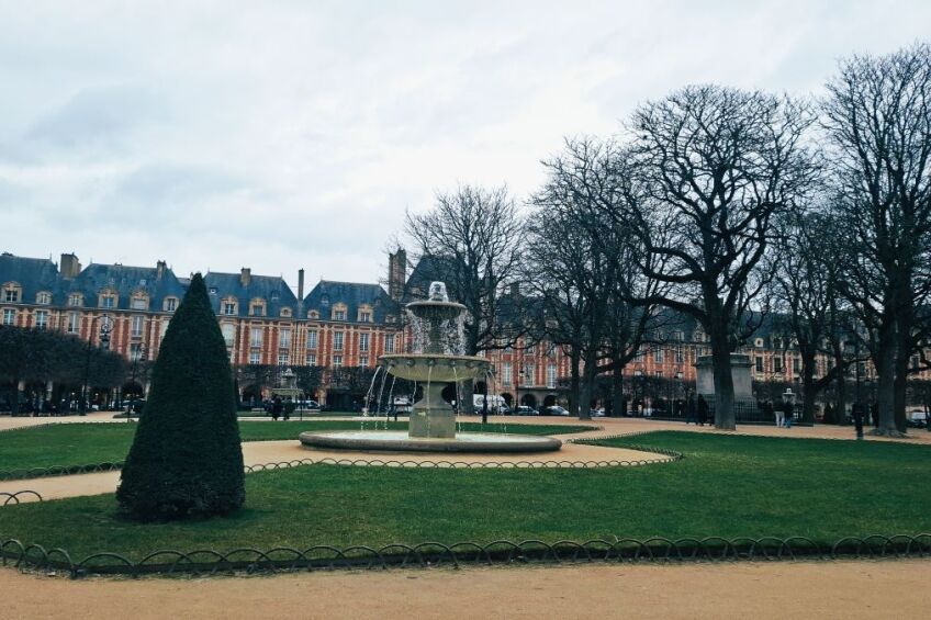 Ansicht des Parks "Place des Vosges", Bild © A. Lorenz / Sigena-Gymnasium