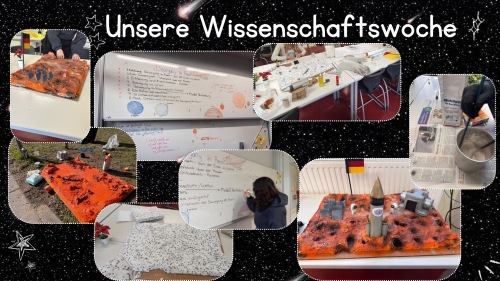 Eine Collage mit Eindrücken von der Wissenschaftswoche