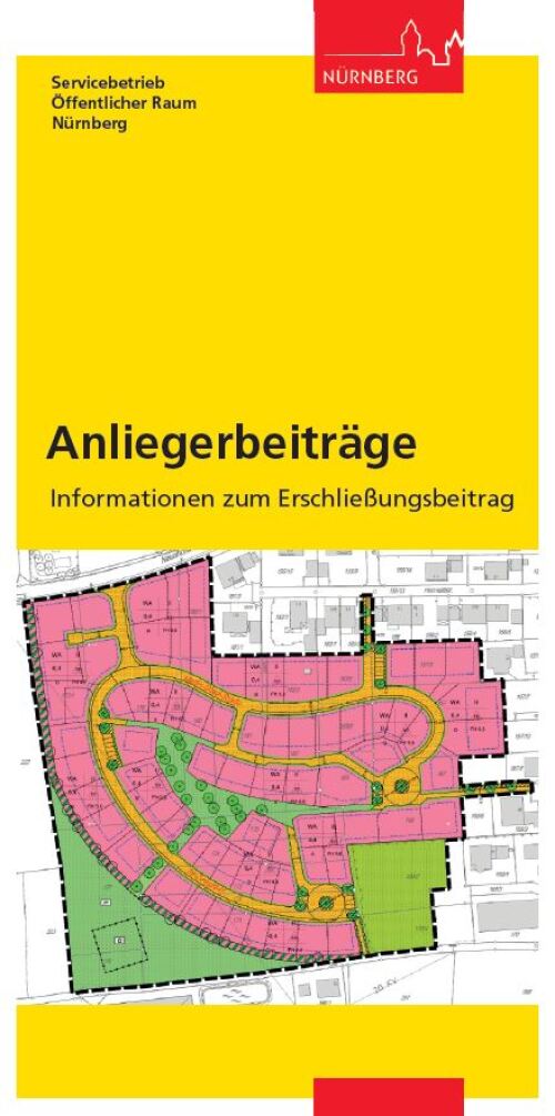 Titelbild_Flyer_Anliegerbeitraege_neu © SÖR / Grafik: Stadtplanungsamt der Stadt Nürnberg
