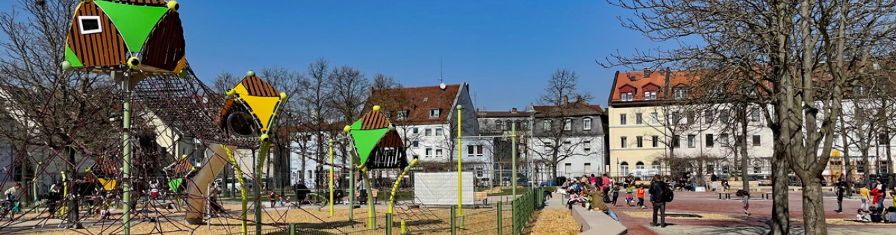 Blick über den Jamnitzerplatz in Nürnberg, Bild © André Winkel / SÖR / Stadt Nürnberg