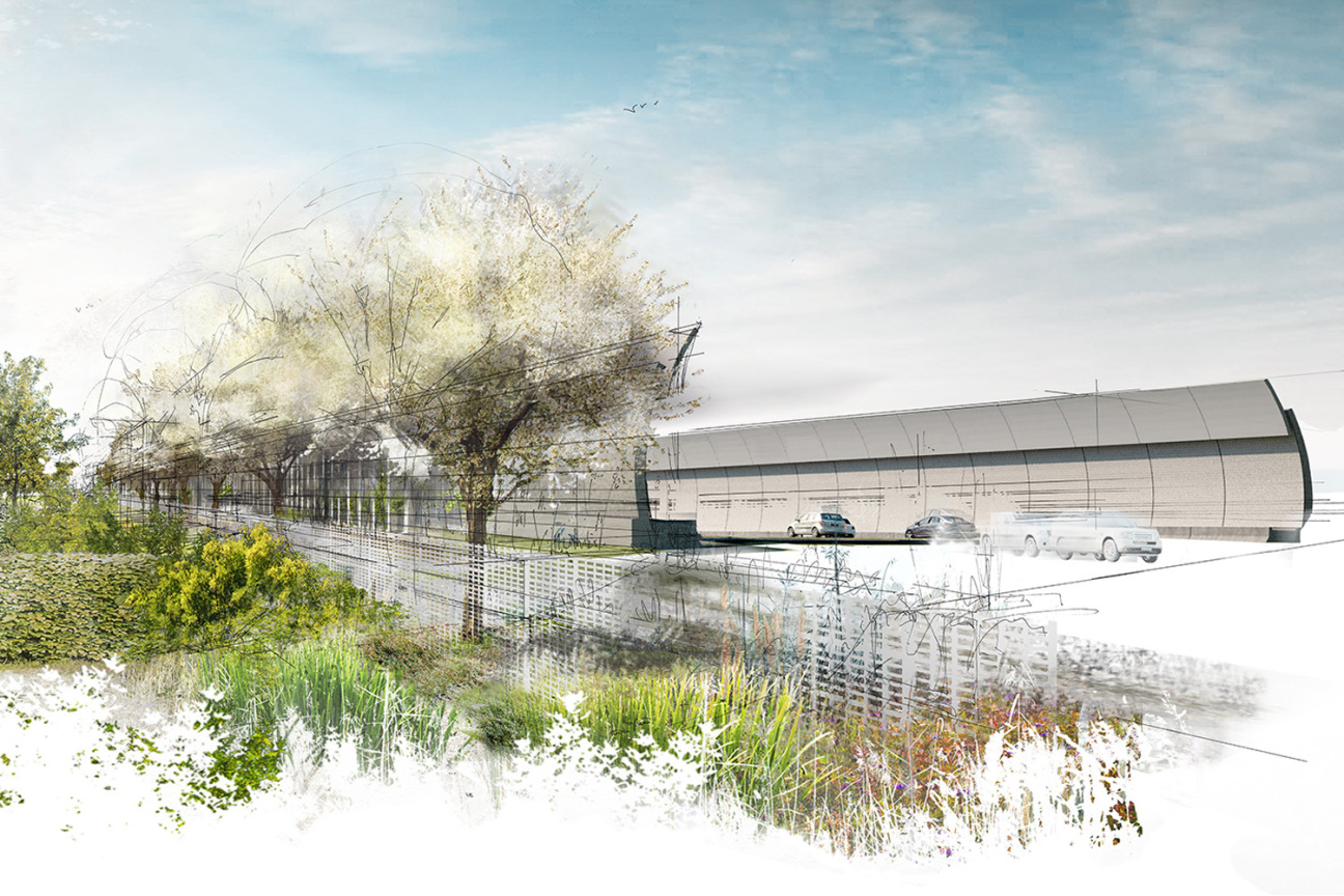 Lärmschutzwände am Frankenschnellweg, Bild © Ohne Bildnachweis