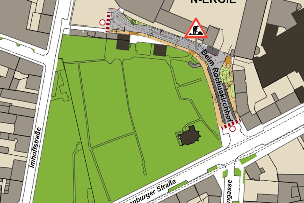 Straßensanierung Beim Rochuskirchhof, Bild © SÖR / Stadt Nürnberg