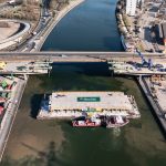 Abriss der Frankenschnellwegbrücke über den Main-Donau-Kanal