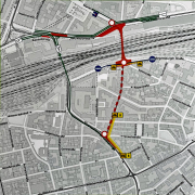 Baustellenkarte Marientunnel Bahnhofstraße