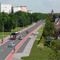 So wird die Gebersdorfer Straße nach den Baumaßnahmen aussehen.