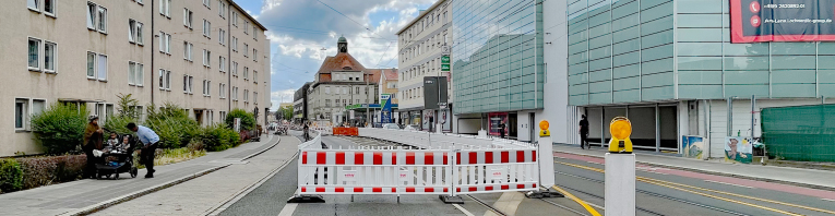 Baustelle in der Sulzbacher Straße