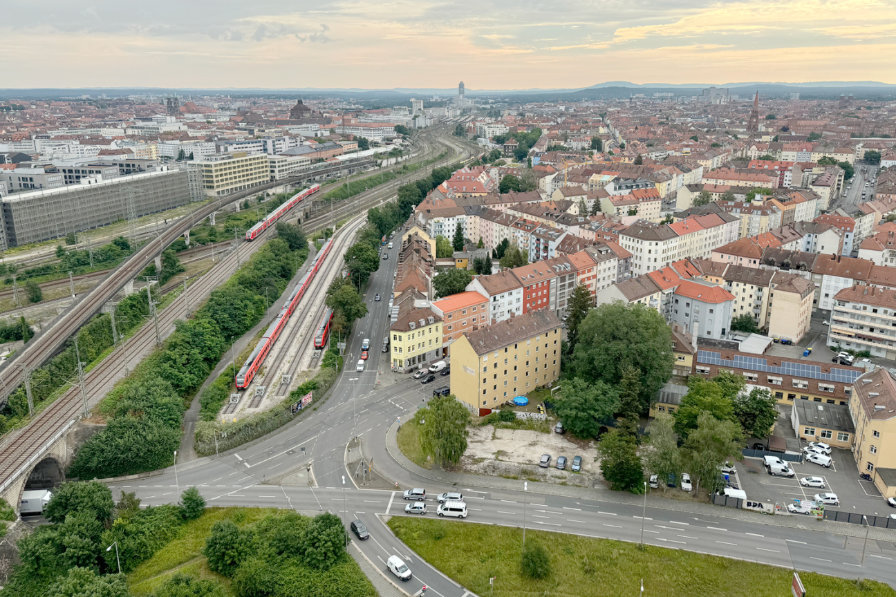 Frankenschnellweg - An den Rampen - Volkmannstraße - Landgrabenstraße, Bild © André Winkel / Stadt Nürnberg