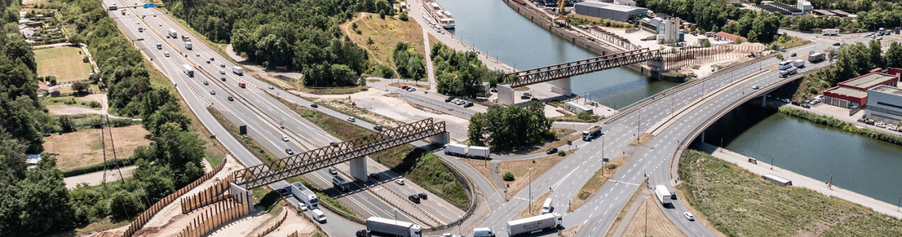 Projekt Hafenbrücken: A73 Anschlussstelle Nürnberg-Hafen-Ost