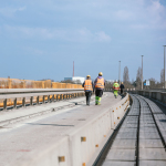 Gesperrte Frankenschnellwegbrücke am Kreuz Nürnberg-Hafen