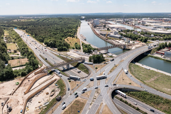 Projekt Hafenbrücken: A73 Anschlussstelle Nürnberg-Hafen-Ost