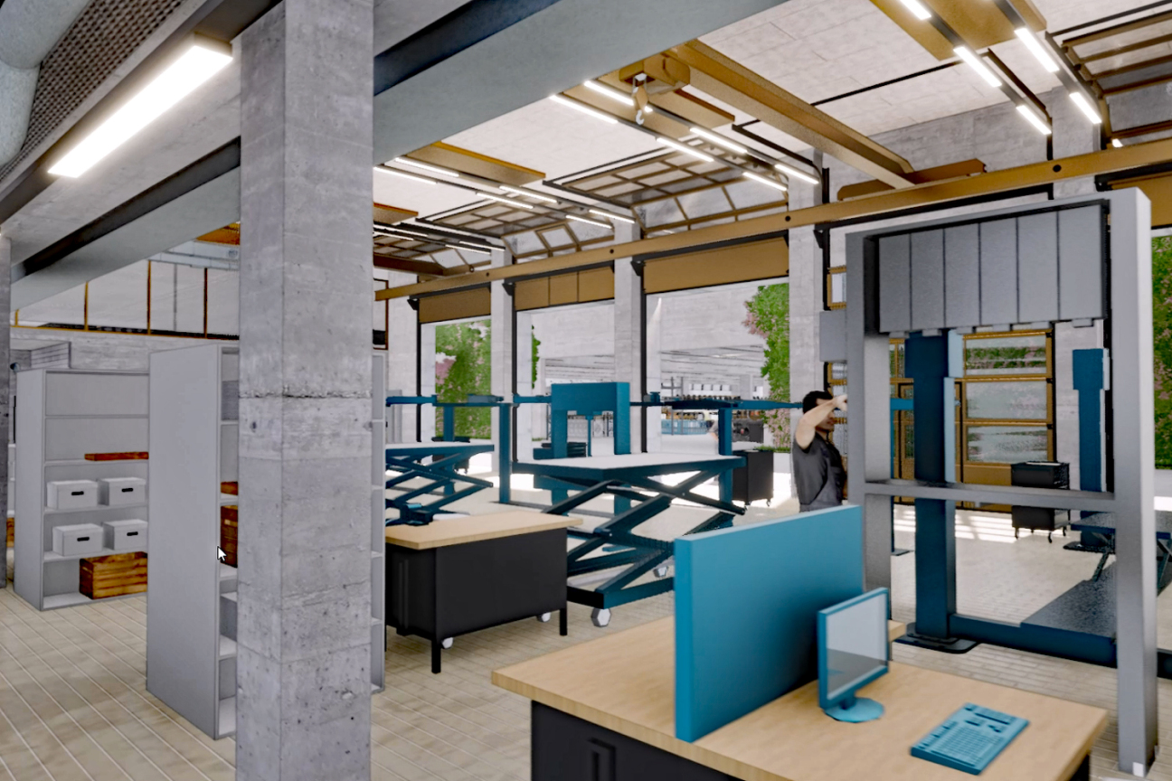 Bild © BOLWIN | WULF Architekten Partnerschaft mbB Sör-Betriebszentrale: Werkstatt, Bild © BOLWIN | WULF Architekten Partnerschaft mbB