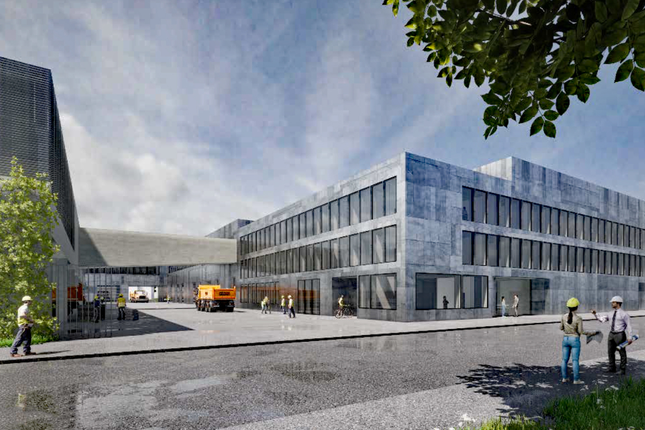 Bild © BOLWIN | WULF Architekten Partnerschaft mbB SÖR-Betriebshof am Pferdemarkt - Einfahrt, Bild © BOLWIN | WULF Architekten Partnerschaft mbB