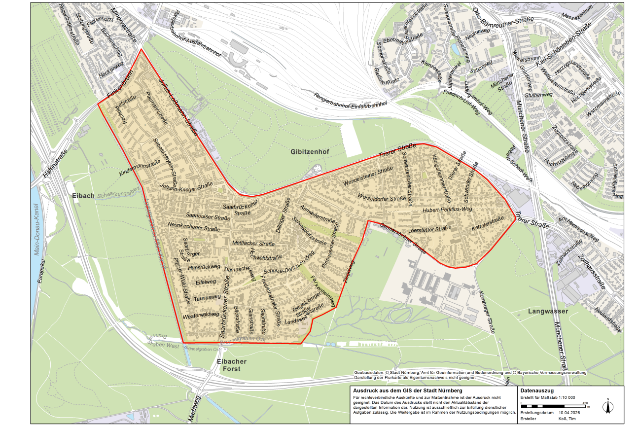 Zustandserfassung der Straßen in Falkenheim