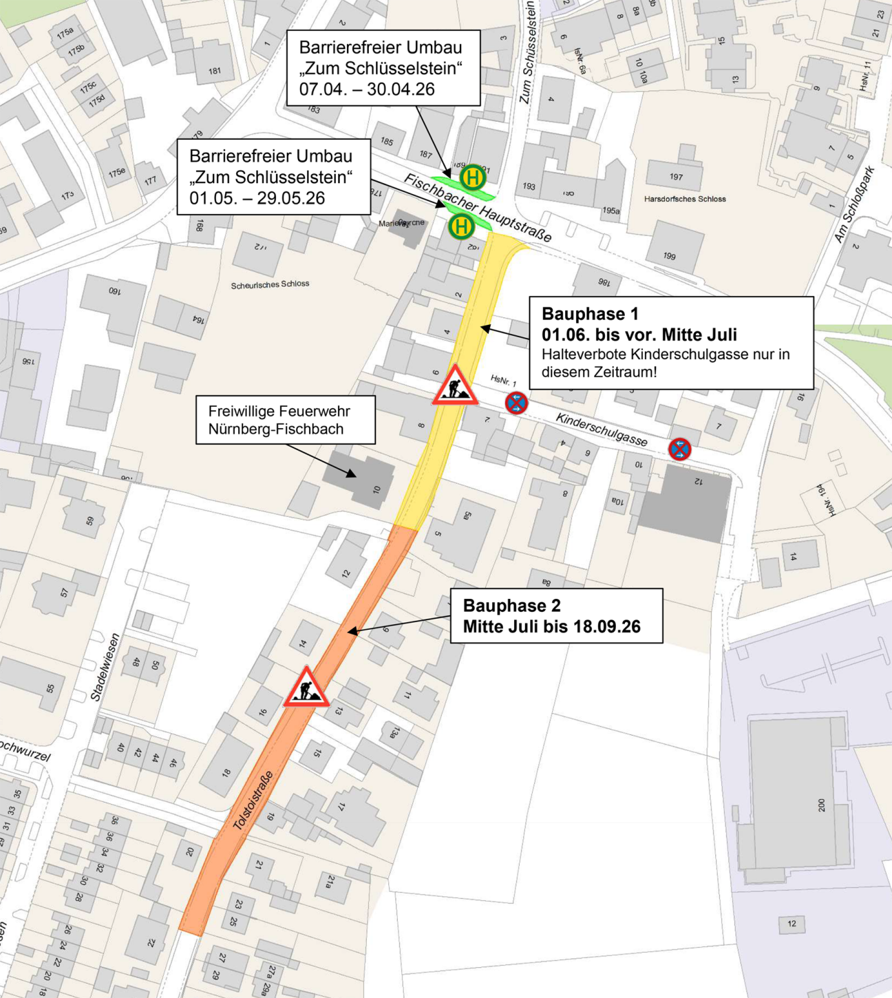 Tolstoistraße Web Karte, Bild © SÖR / Stadt Nürnberg