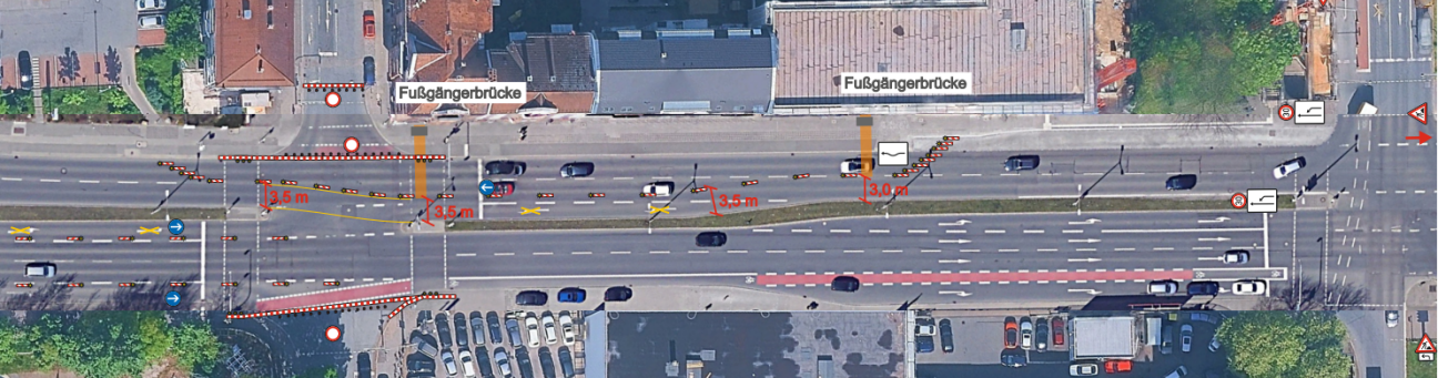 Maximilianstrasse Vorbereitende Massnahmen BA 1, Bild © SÖR / Stadt Nürnberg