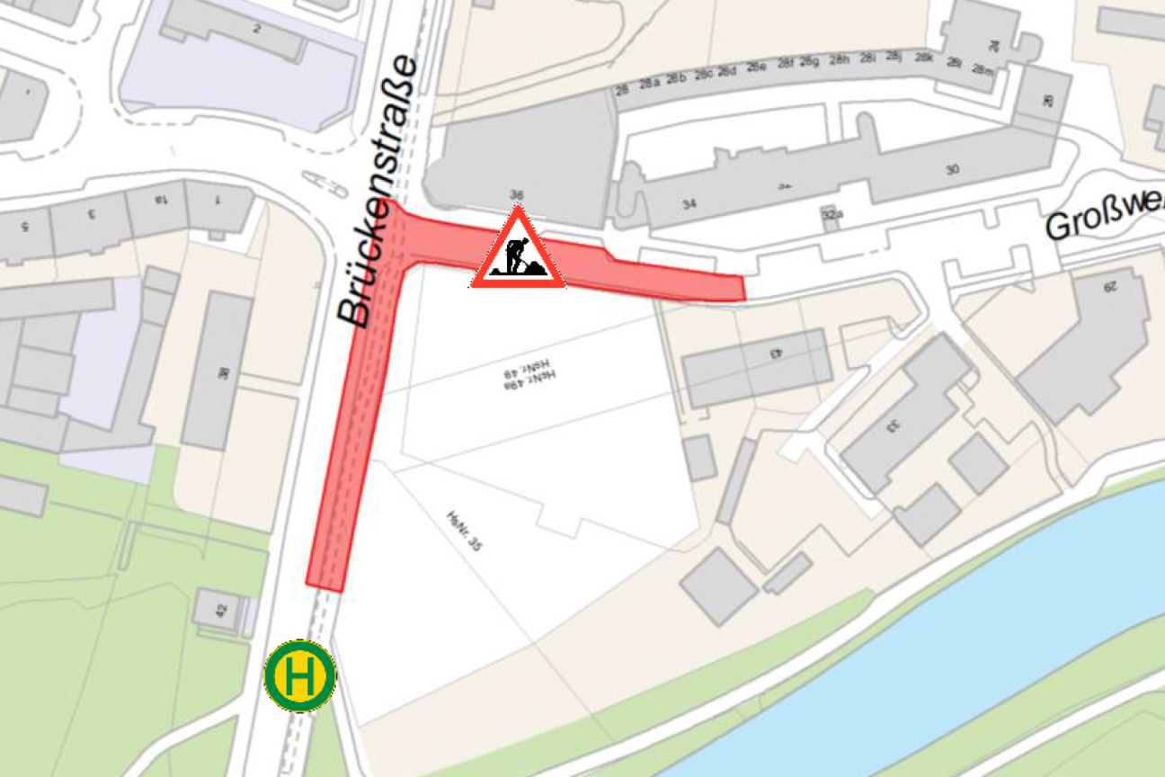 Großweidenmühlstraße Baustelle