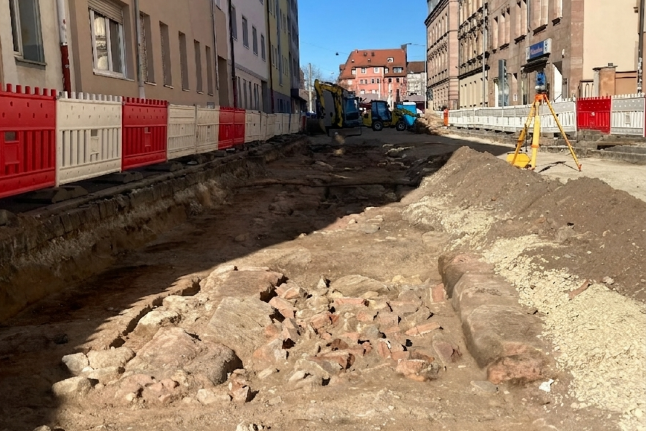 Archäologische Funde in der Strauchstraße, Bild © SÖR / Stadt Nürnberg