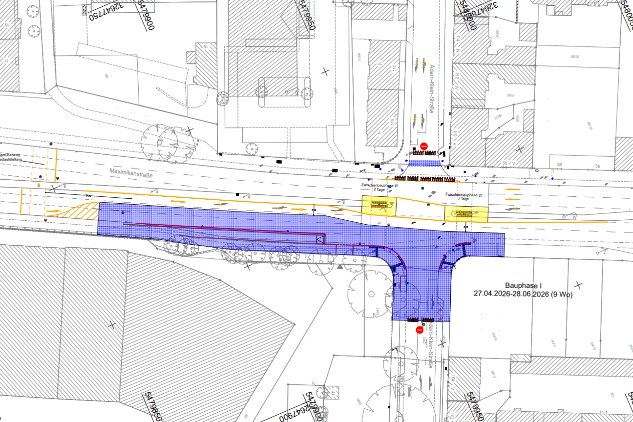 Maximilianstrasse 2026 BA1, Bild © SÖR / Stadt Nürnberg