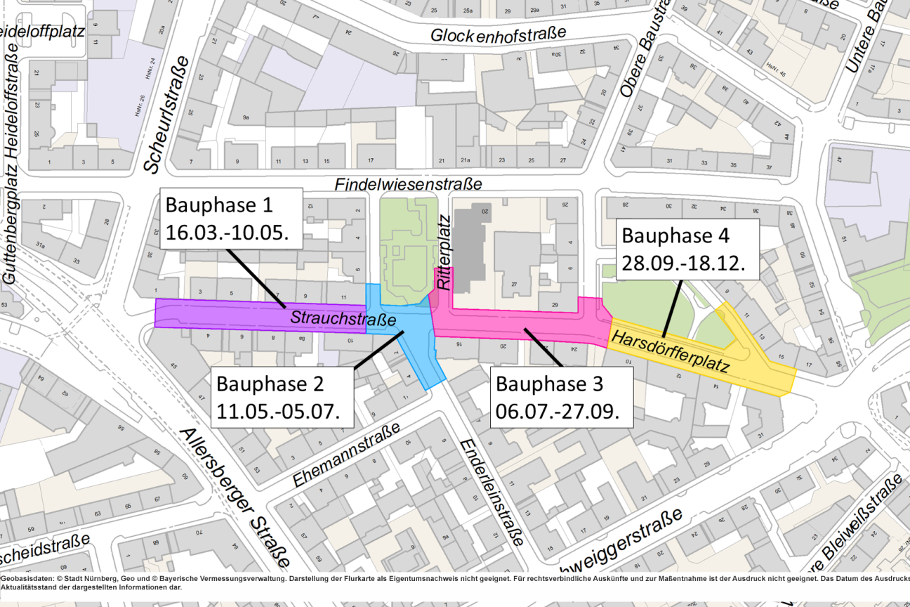Bild © SÖR / Stadt Nürnberg Strauchstraße Karte Web, Bild © SÖR / Stadt Nürnberg