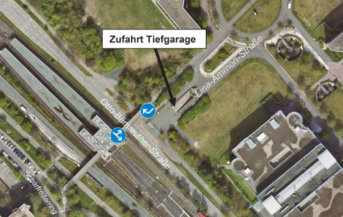 Breslauer BA1 Zufahrt Tiefgarage