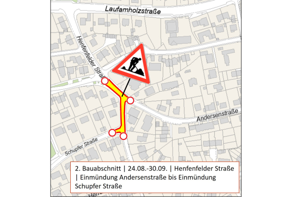 Strindbergstraße und Henfenfelder: Umbau zur Fahrradstraße, Fahrbahnsanierung; BA2