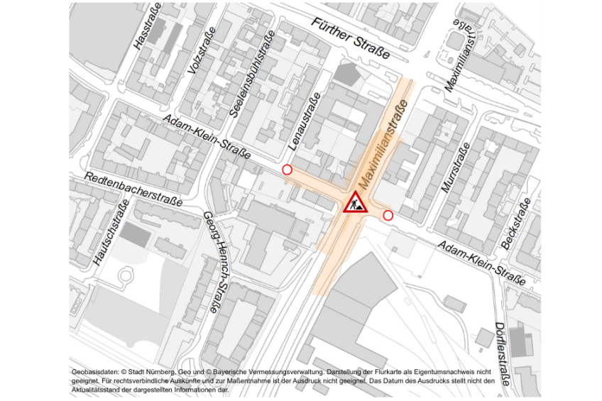 Maximilianstraße Baustelle 2026