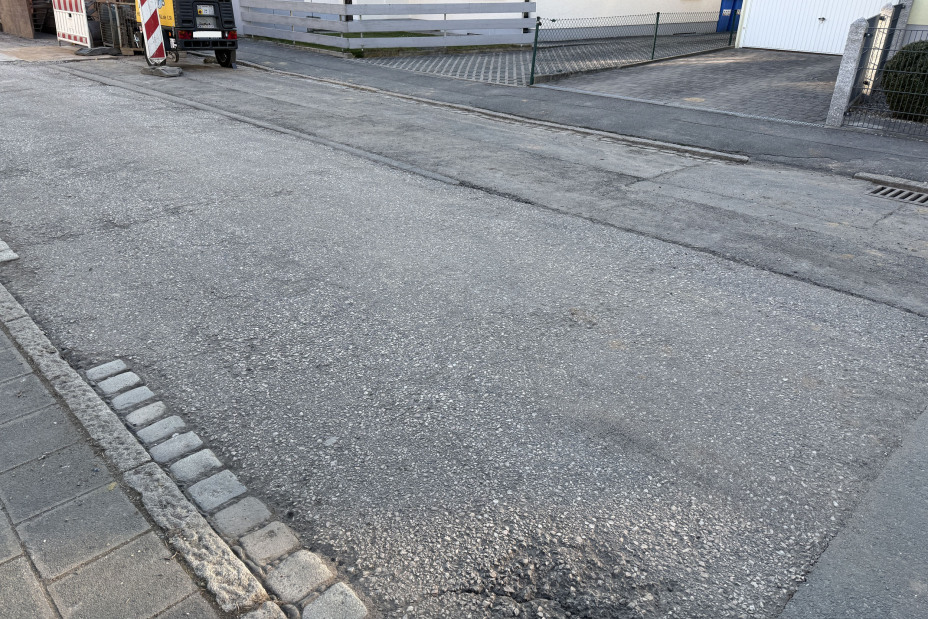 Tolstoistraße vor dem Umbau 2026, Bild © Tim Koß / Stadt Nürnberg