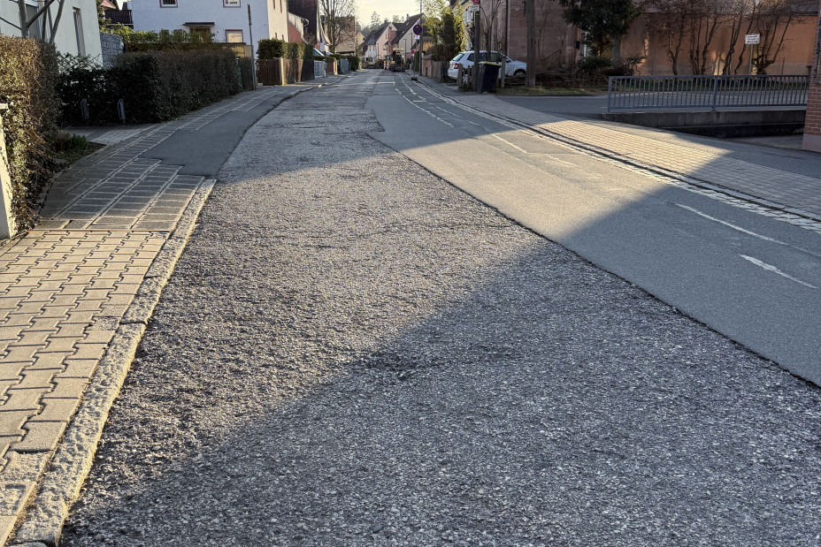 Tolstoistraße vor dem Umbau 2026, Bild © Tim Koß / Stadt Nürnberg