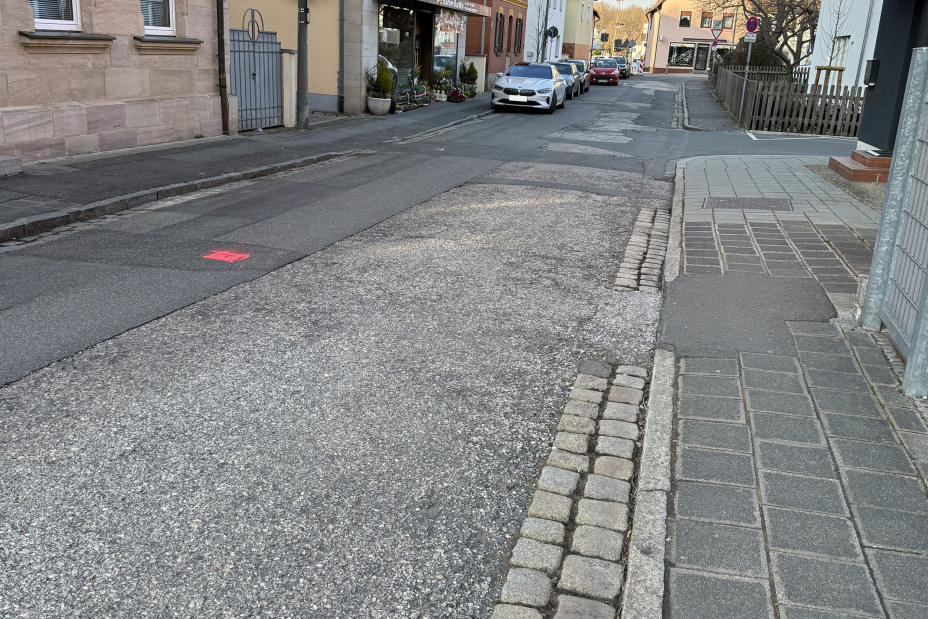 Tolstoistraße vor dem Umbau 2026, Bild © Tim Koß / Stadt Nürnberg