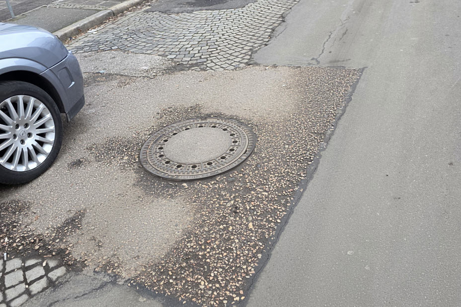 Strauchstraße vor dem Umbau, Bild © Tim Koß / SÖR | Stadt Nürnberg