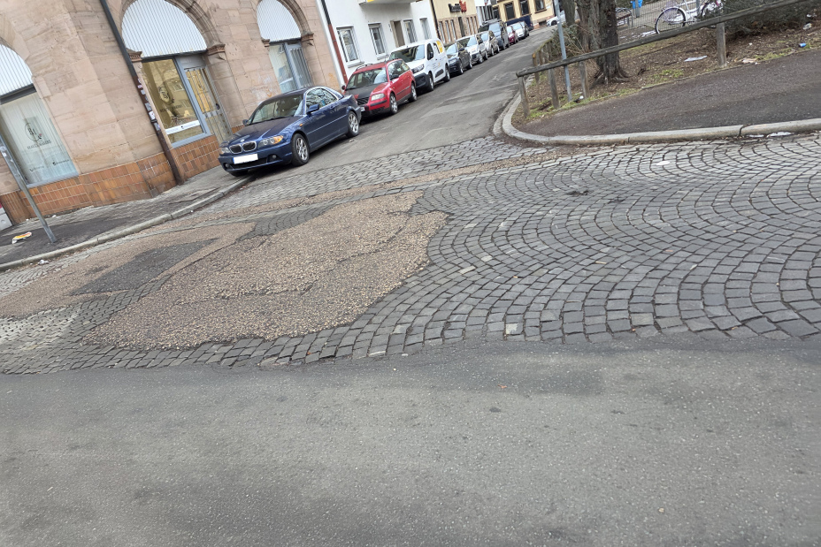 Strauchstraße vor dem Umbau, Bild © Tim Koß / SÖR | Stadt Nürnberg