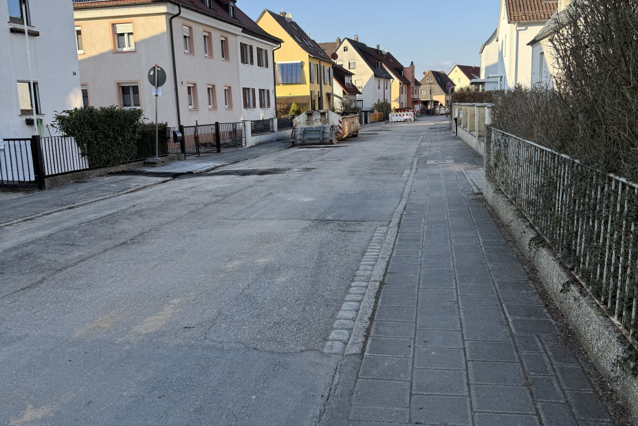 Tolstoistraße vor dem Umbau 2026, Bild © Tim Koß / Stadt Nürnberg