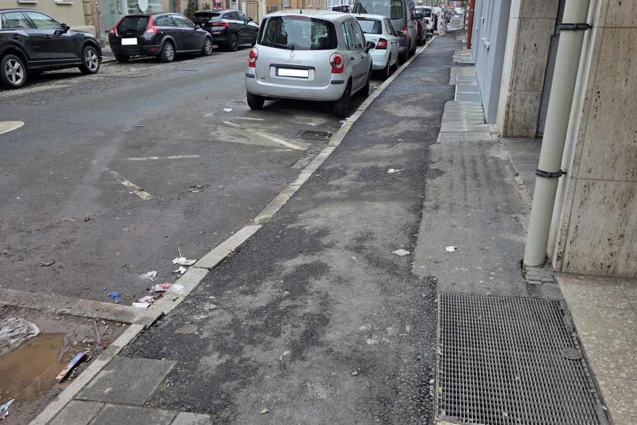 Strauchstraße vor dem Umbau, Bild © Tim Koß / SÖR | Stadt Nürnberg