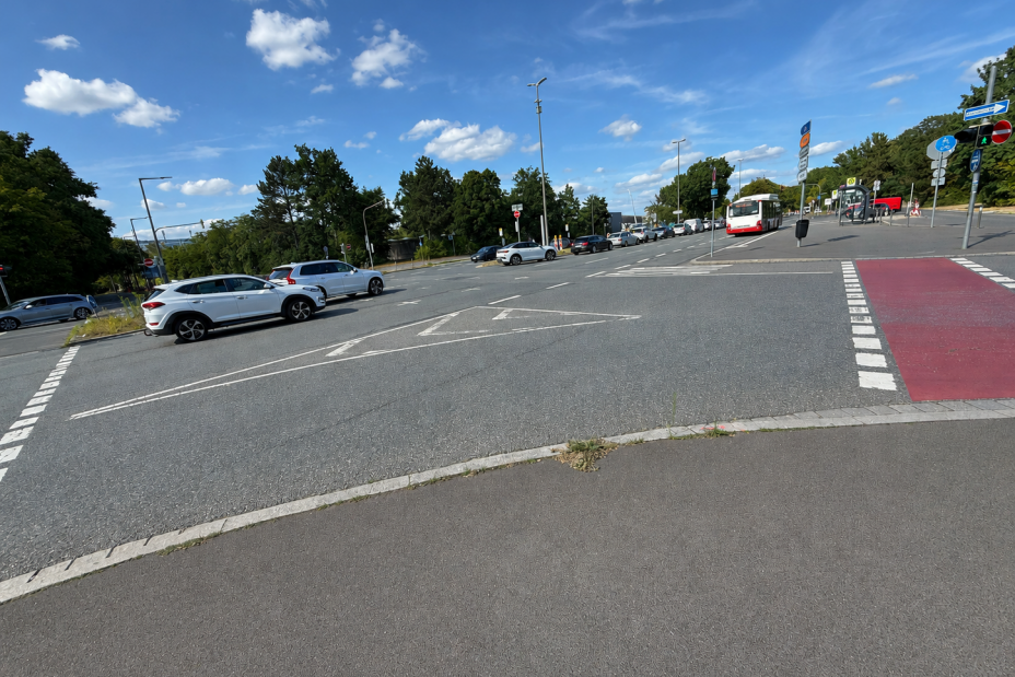 Breslauer Straße Ist Zustand Juli 2026, Bild © Tim Koß / Stadt Nürnberg