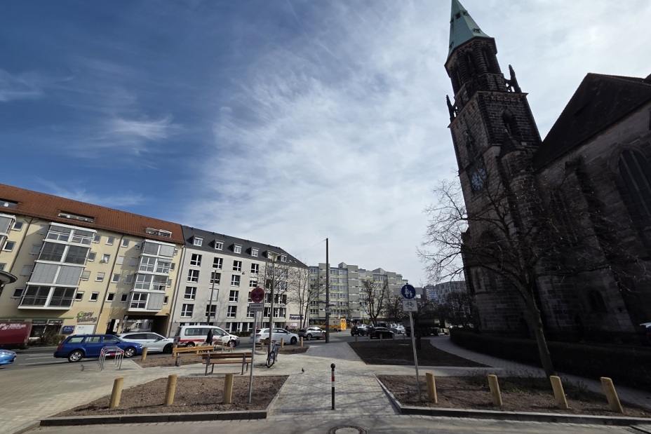 Entsiegelung zum Pocket Park Kirchenstraße, Bild © Steffen Stritt / SÖR / Stadt Nürnberg